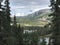 View of Denali National Park from Hiking Trail