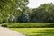 View of the dendrological garden in Askania-Nova reserve, Ukraine