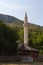 View of the Dervish Pasha Mosque in Mostar. Bosnia and Herzegovina