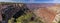 A view of desert varnish on the South Rim of the Grand Canyon, Arizona