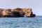 View of a deserted beach on island Crete Greece