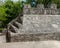 View of the details of a Mayan pyramid