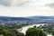 View of Deutsches Eck in Koblenz town, Germany
