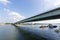 View of the Deutzer Bridge from the Rhine