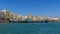 A view of Dhow cargo ships moored in the Dubai Creek in the UAE