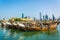 View of a dhow port in Kuwait