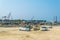 View of a dhow port in Sharjah, UAE