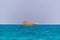 View of a dhow ship on an open sea in Oman....IMAGE
