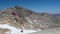 View from the Diavolezza to the mountains and glaciers