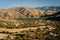 View of distant mountains from Vasquez Rocks County Park, in Agu