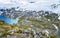 View of Djupvatnet lake from Dalsnibba mountain - Norway