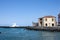 View of the dock on a sunny day. Puerto de la Cruz