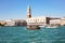 View of Doge`s Palace from San Marco basin