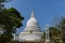 view of dome of ancient religious temple in Asia