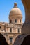 View of the dome of the Baroque church Cathedral of San Corrado in the center of Noto in the province of Syracuse in Sicily, Italy