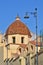 View on the dome of the chruch San Mauro in Cagliari