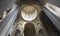 View of the dome of Holy Trinity Cathedral in Tbilisi from inside the temple