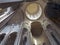 View of the dome of Holy Trinity Cathedral in Tbilisi from inside the temple