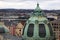 View of dome municipal house in Prague