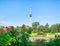 View with The Donauturm(Danube Tower) located in Donau Park