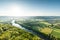 View of Dordogne valley in France