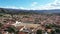 View from a dore of the city of Villa de Leyva in Colombia