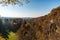 View from Doskocilova vyhlidka above Chocen towin in Czech republic