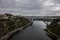 View of the Douro River and the Ponte de D. Maria Pia and Ponte de SÃ£o JoÃ£o Railway Bridge