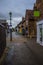 A view down an alleyway in Stevenage Old Town, UK