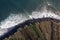 View down from Cabo Girao on Madeira Island, Portugal, the highest cliff in Europe.