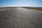 View down a remote desert road