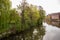 View down the River Wensum in the city of Norwich