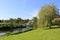 View down the River Wyre in Garstang, Lancashire