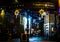 A view down the square in St Marys Street in Market Harborough, UK