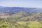 View down in the valley from the trail to south Chalone Peak,Pinnacles National Park, California