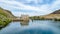 View downstream at the Diversion Dam on the Boise River