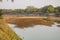 View downstream of the luangwa river near the national park in zambia