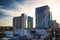 View of downtown buildings of Honolulu city