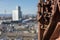 View on downtown frankfurt from the historic frankfurter dom