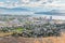 View of downtown Kelowna from Knox Mountain in autumn