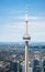 A view of the downtown Toronto from the air