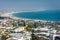 View of downtown Ventura and the Pacific Coast from Grant Park,