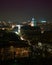 View of downtown Vilnius, Lithuania, at night