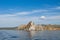 View at dragon of Shamanka Rock Cape Burkhan on Olkhon Island from lake Baikal