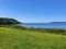 View of  Drakes island, Cornwall and Plymouth from Jennycliff.