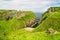 View of the dramatic coastal scenery on the coast of County Antrim, Northern Ireland