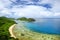 View of Drawaqa Island coastline and Nanuya Balavu Island, Yasawa Islands, Fiji