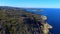 View from drone on beautiful arctic summer landscape on Barents sea shoreline