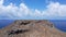 View from drone on the mountain and sea on Crete