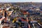 View from drone of Ostrava, Czech Republic